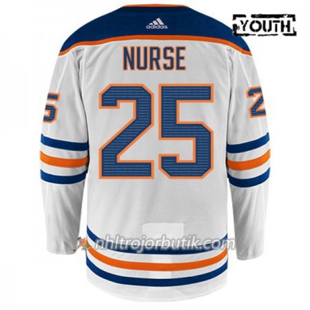 Barn Ishockey Edmonton Oilers Tröja DARNELL NURSE 25 Adidas Vit Authentic